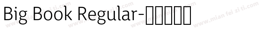 Big Book Regular字体转换